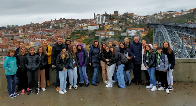 Les élèves en visite à Porto 