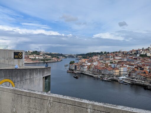La vue sur Porto depuis le départ du téléphérique 